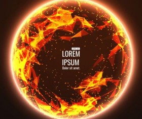 Mesh sphere concept background vector 09