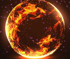 Mesh sphere concept background vector 12