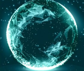 Mesh sphere concept background vector 13