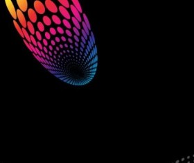 Multicolor halftone modern background vector 01