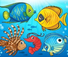 Oceans fish vecor design 03