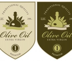 Olive oil vintage label sticker vector 05