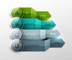 Options and number modern infographic vectors set 02