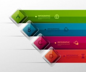 Options and number modern infographic vectors set 04