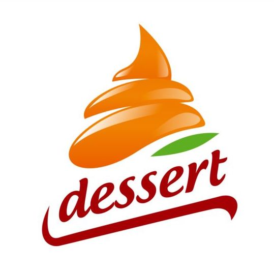 Orange cream vector logo