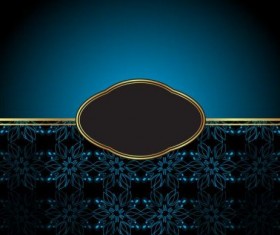 Ornate decor background with retro frame vectors 01