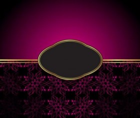 Ornate decor background with retro frame vectors 02