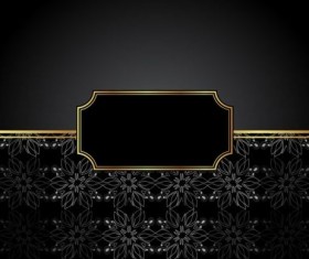Ornate decor background with retro frame vectors 03