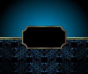 Ornate decor background with retro frame vectors 05