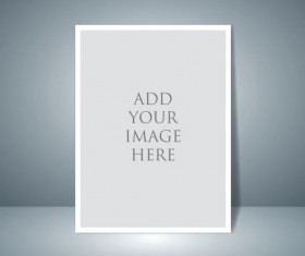 Paper mockup template vector