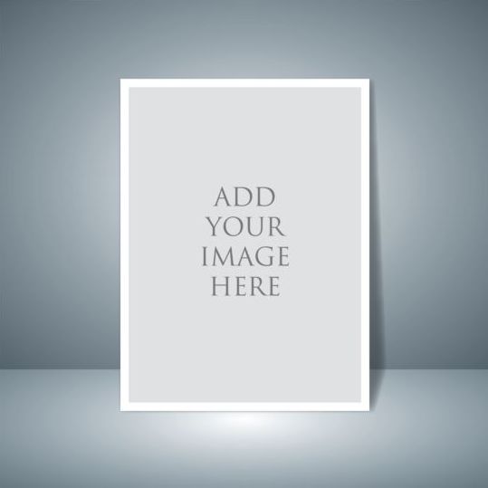 Paper mockup template vector