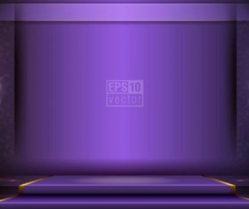 Purple stage design backgroud vector