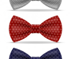 Realistic bow vector template 01