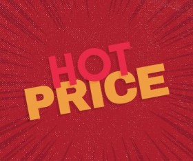 Red hot sale background template vector 02