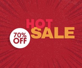 Red hot sale background template vector 05