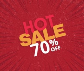 Red hot sale background template vector 07