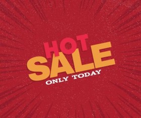 Red hot sale background template vector 09