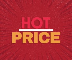 Red hot sale background template vector 12