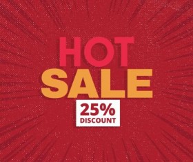 Red hot sale background template vector 13