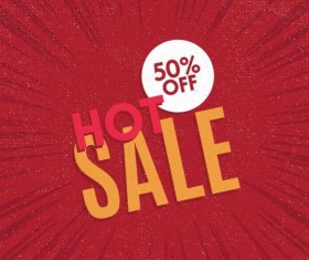 Red hot sale background template vector 14