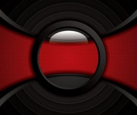 Red with carbon black modern background vector 01