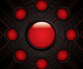Red with carbon black modern background vector 02