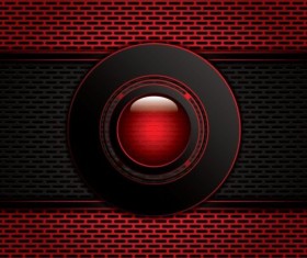 Red with carbon black modern background vector 05