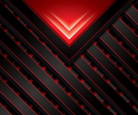 Red with carbon black modern background vector 06