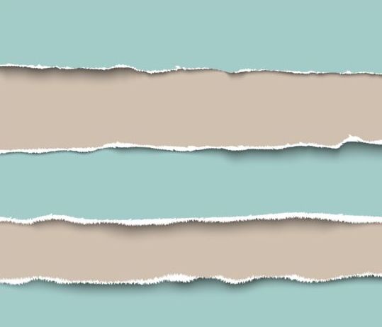 Ripped open paper stripes background vector 10
