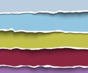 Ripped open paper stripes background vector 14