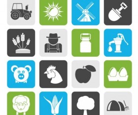 Rounded square farm icons
