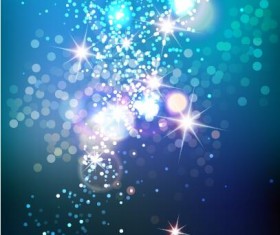 Shining light with blue background vector