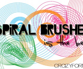 Spiral photoshop brushes