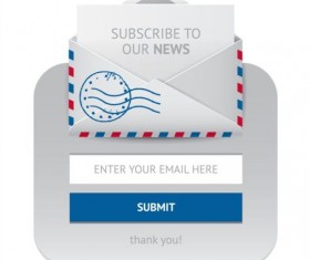 Subscribe web form vector icon 02