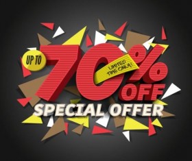 Super sale poster creative template vector 05