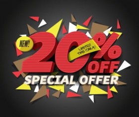 Super sale poster creative template vector 06