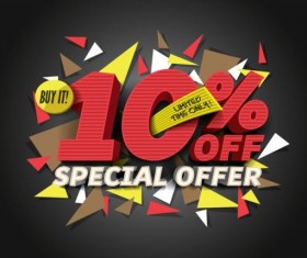 Super sale poster creative template vector 07