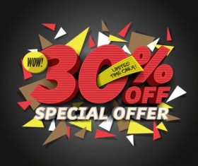 Super sale poster creative template vector 08
