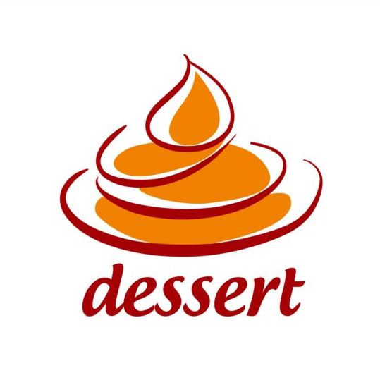Sweet dessert logo vector