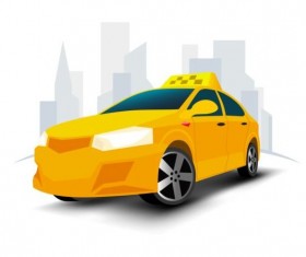 Texi 24 hour service poster vector material 01