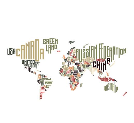 Text with world map vectors 01