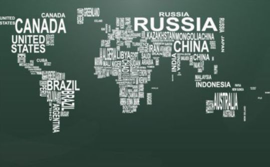 Text with world map vectors 02
