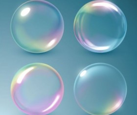 Transparent bubble vector illustration 01
