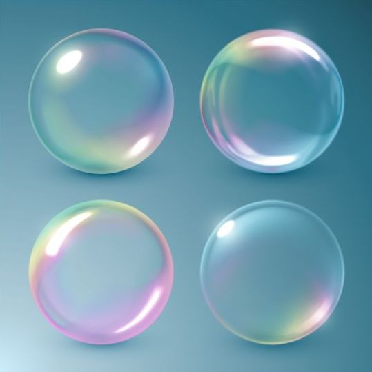 Transparent bubble vector illustration 01