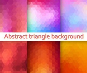 Triangle with blurs background vector 01
