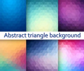 Triangle with blurs background vector 03