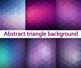 Triangle with blurs background vector 04