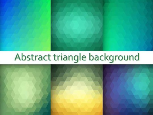 Triangle with blurs background vector 05
