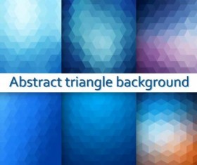 Triangle with blurs background vector 06