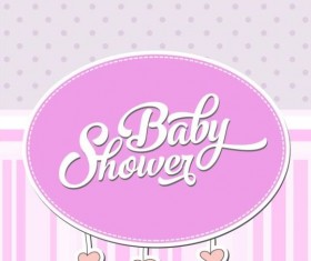 Vector baby shower card template set 10